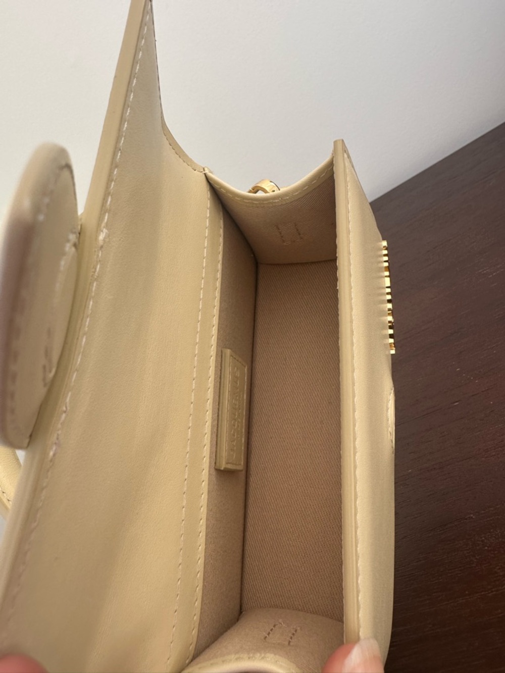 Jacquemus Cream Le Grand Chiquito Top Handle Mini Bag - Picture 7 of 9